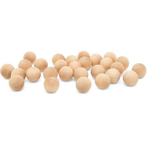 mini wooden balls