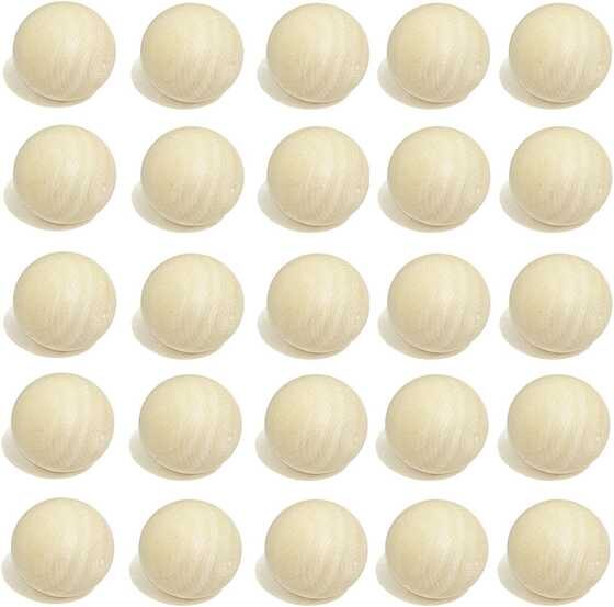 small round wood balls