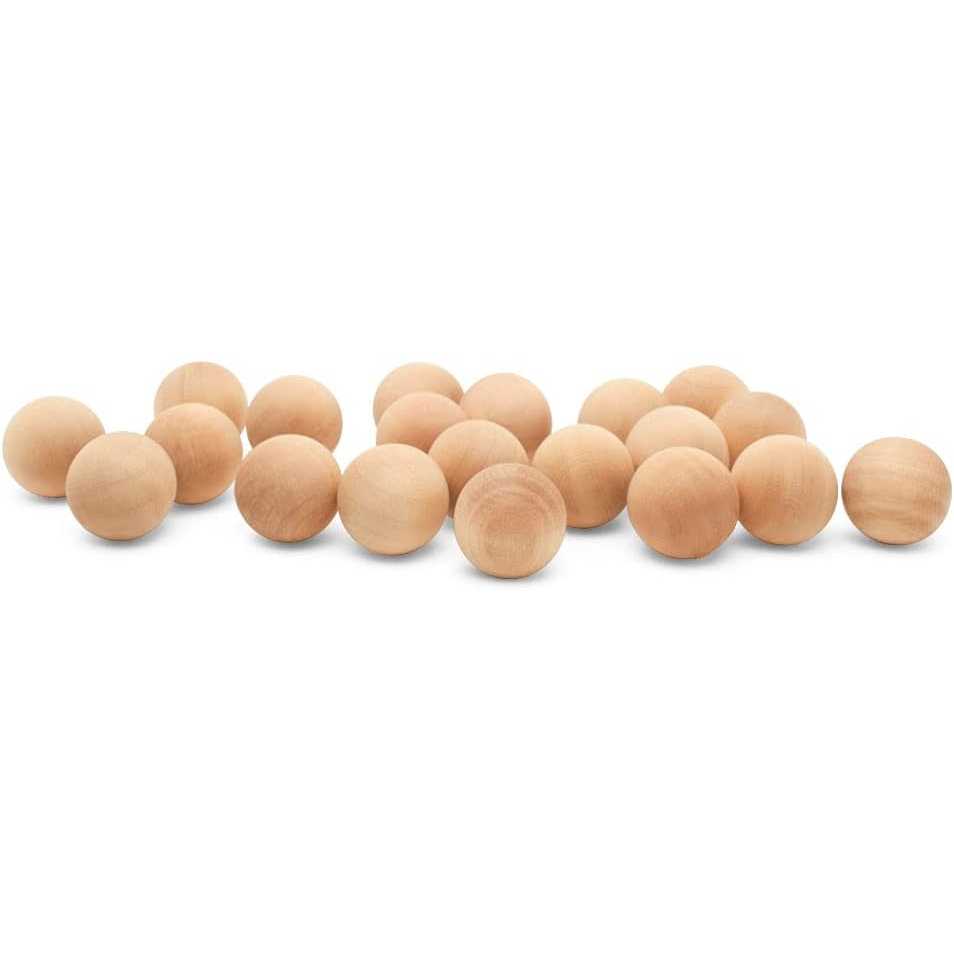 small wooden spheres
