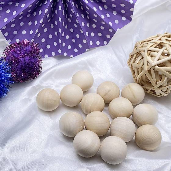 1 inch wooden balls