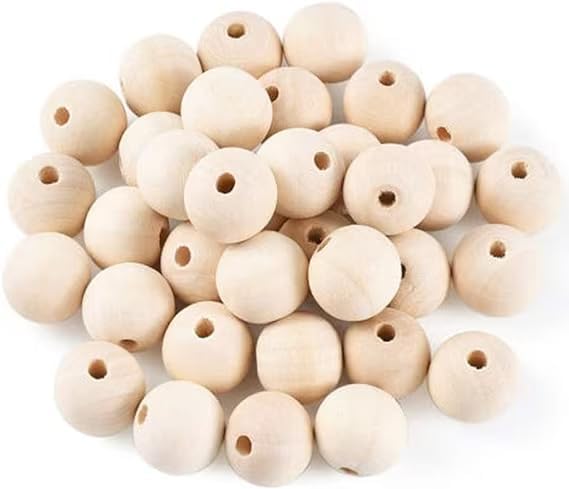 plain wood beads