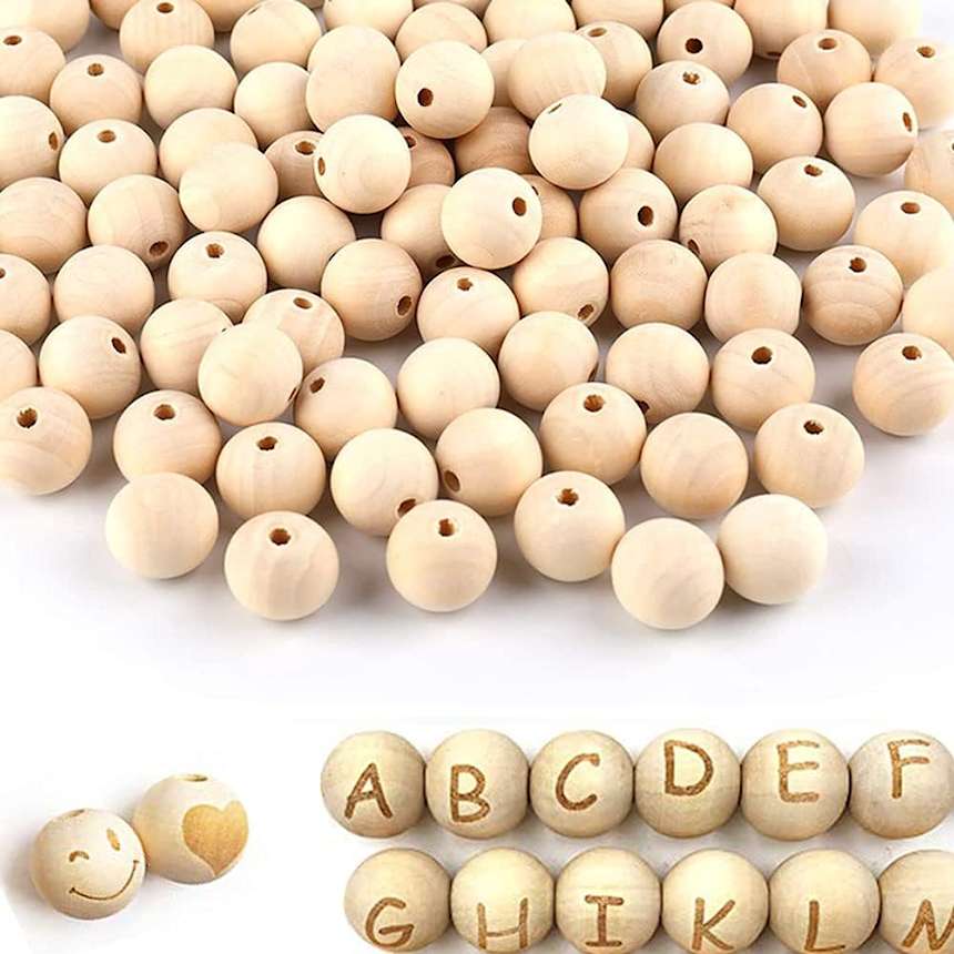 non toxic wooden beads