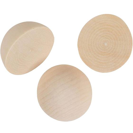 2 inch half wood balls