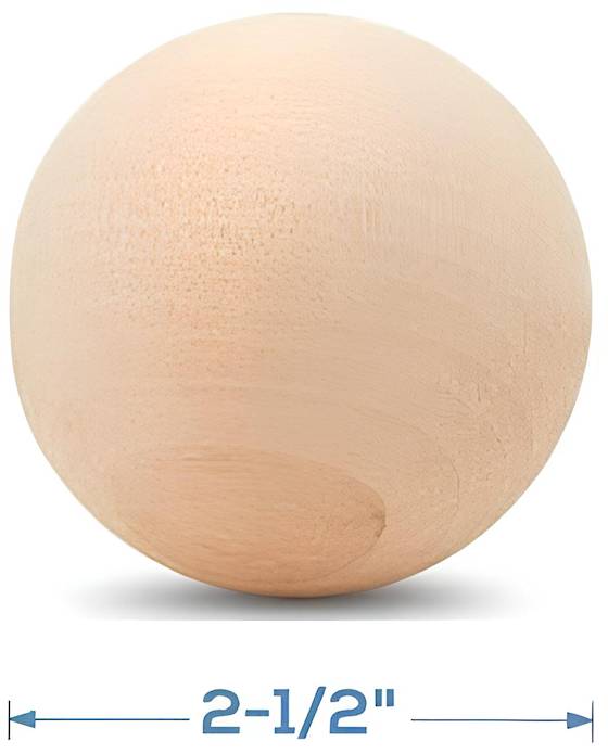 60mm wooden ball