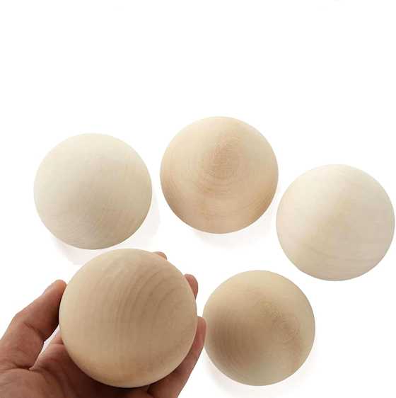 large wood balls for sale