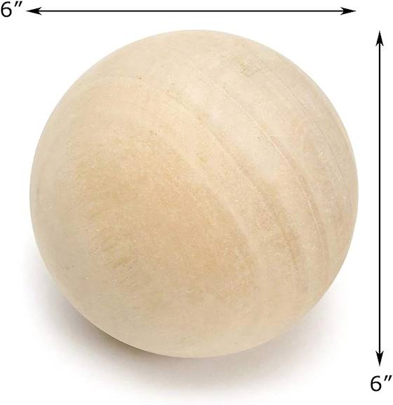 6 inch wooden ball