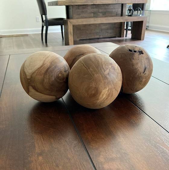 8 wood sphere