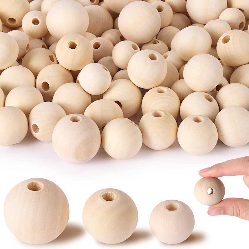 Wooden beads large size