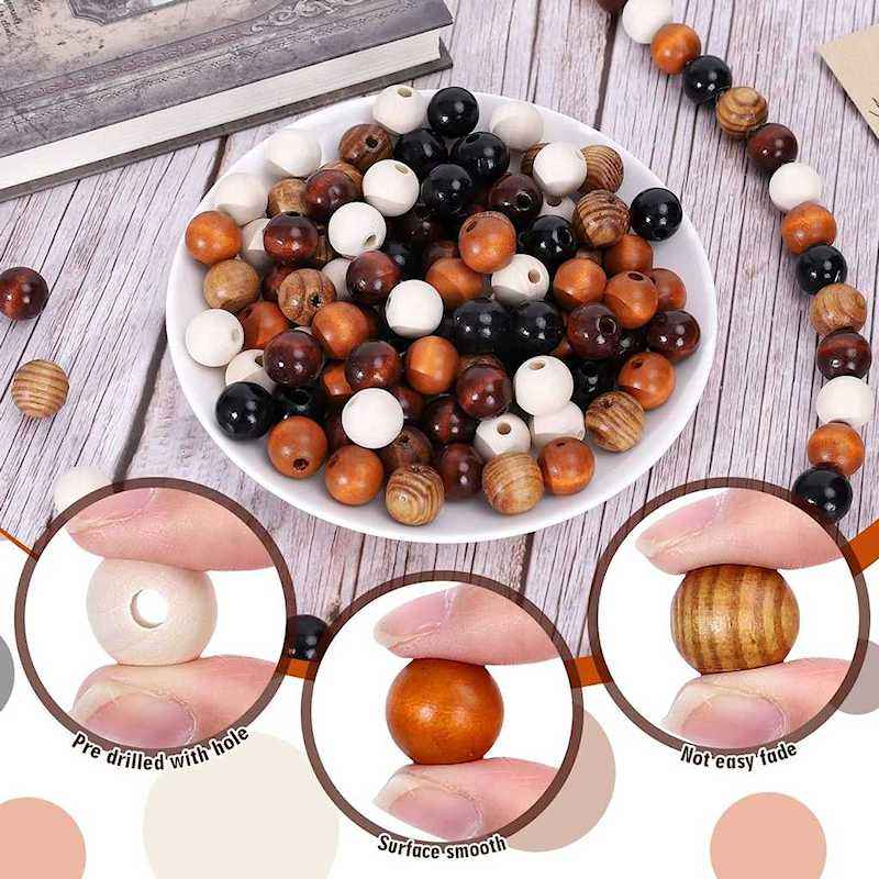 Whaline 0.63 inch wood beads