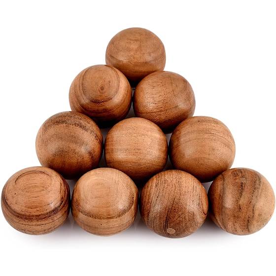 wooden orbs decor