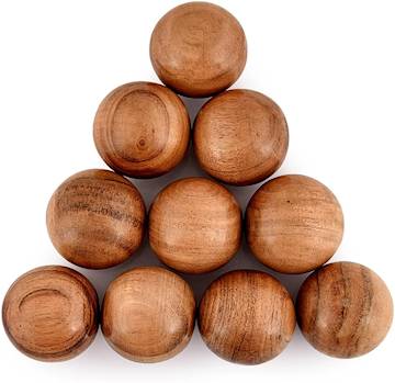 Decorative acacia wooden balls