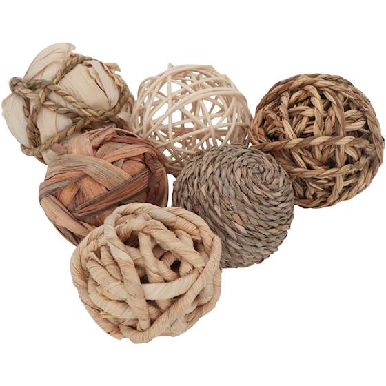 decorative wood balls