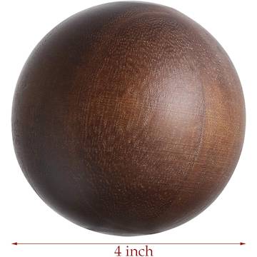 4 inch decorative hardwood painted ball