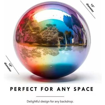 12 inch garden gazing ball