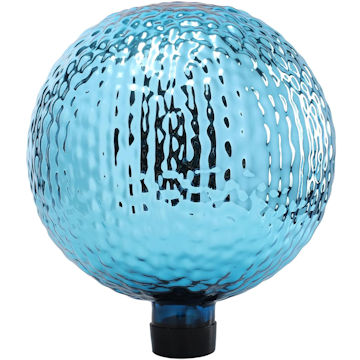 blue gazing ball for garden