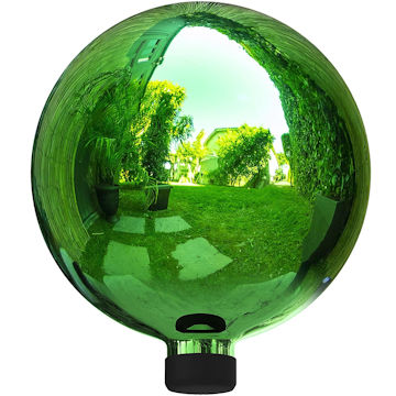 gazing ball green