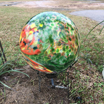 green gazing ball