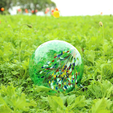 green gazing ball