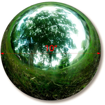 green gazing globe