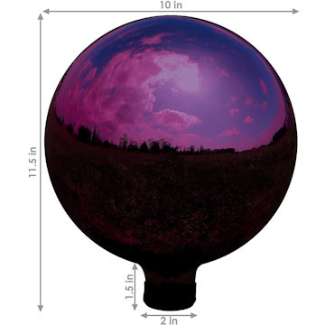 gazing ball purple