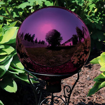 gazing ball purple