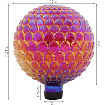 red gazing sphere