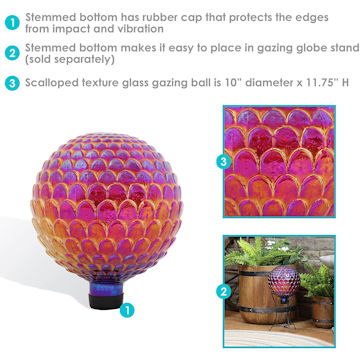 red gazing sphere