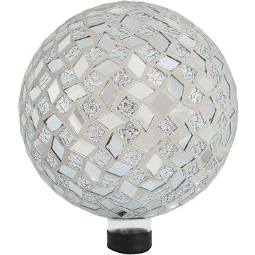 white gazing ball