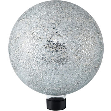 white gazing ball