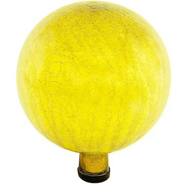 yellow gazing ball