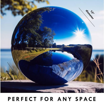 blue gazing ball