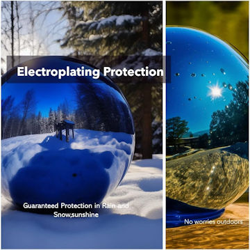 blue gazing ball