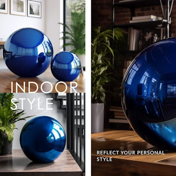 blue gazing ball